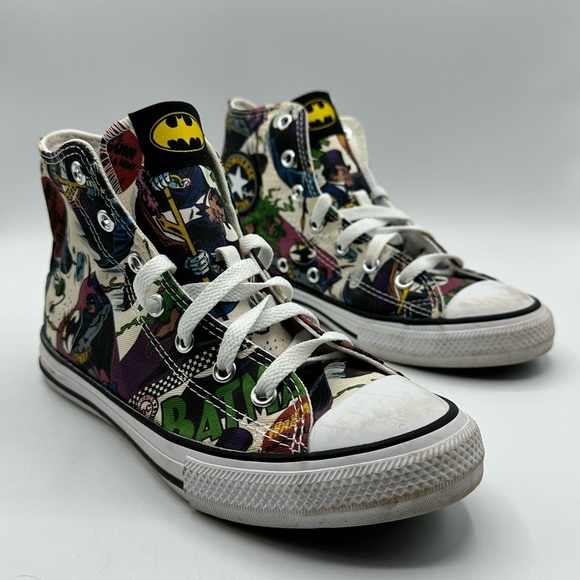 Batman x DC Comics Converse Chuck Taylor Sneakers Youth Size 3 - Picture 1 of 11